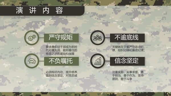 迷彩风部队军事训练汇报动态PPT模板