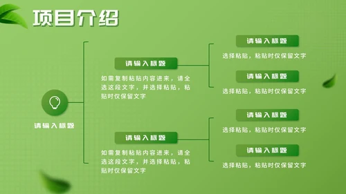 简约绿色环保新能源创业大赛PPT模板