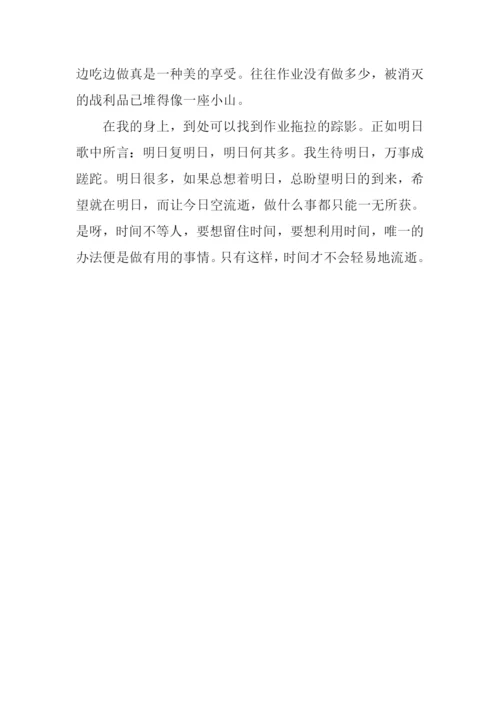 时间不等人作文.docx