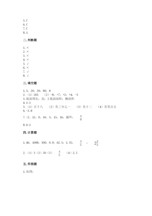 人教版六年级下册数学期末测试卷（名校卷）.docx