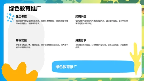 蓝色研学旅行精彩回顾PPT模板