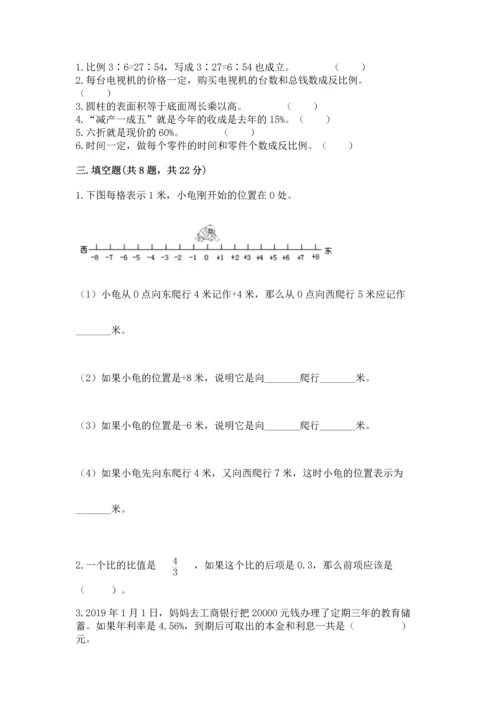 人教版六年级下册数学期末测试卷（考点精练）.docx