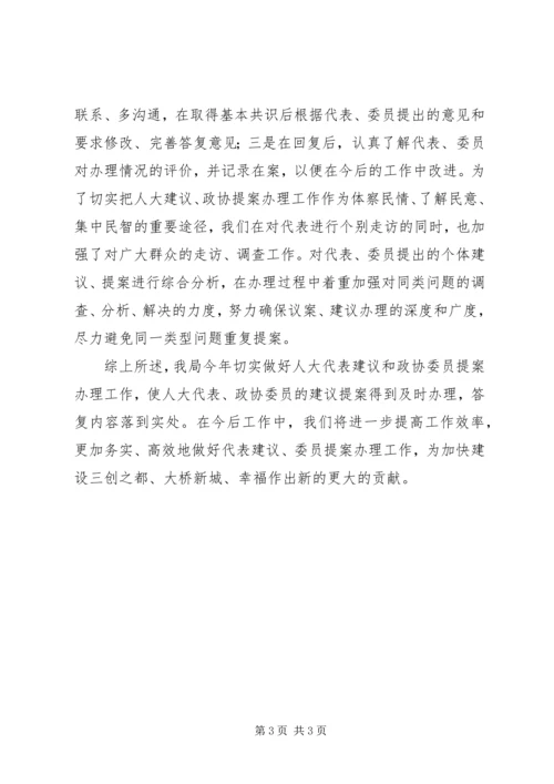 人社局提案办理工作总结.docx