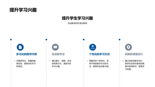 互动教学在中学的应用PPT模板