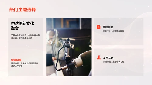 中秋节新媒体创作PPT模板
