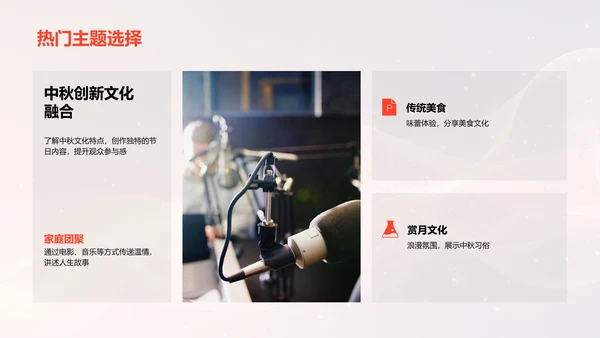 中秋节新媒体创作PPT模板