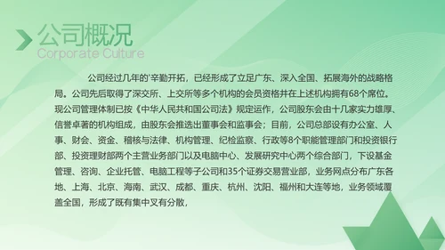 绿色大气医疗公司宣传年终工作总结动态PPT