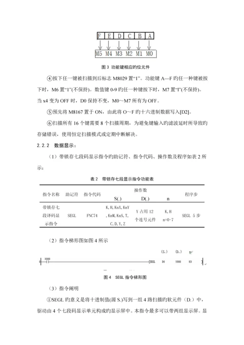 基于PLC电子计算器优质课程设计.docx