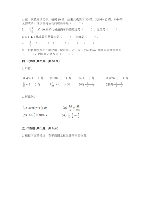 冀教版六年级下册数学 期末检测卷及完整答案【有一套】.docx