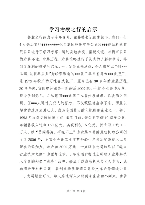 学习考察之行的启示.docx