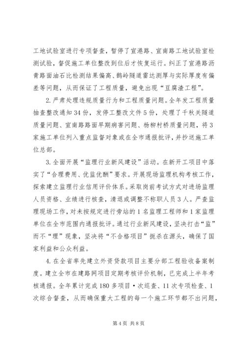 交通质监站民主考评活动工作汇报.docx