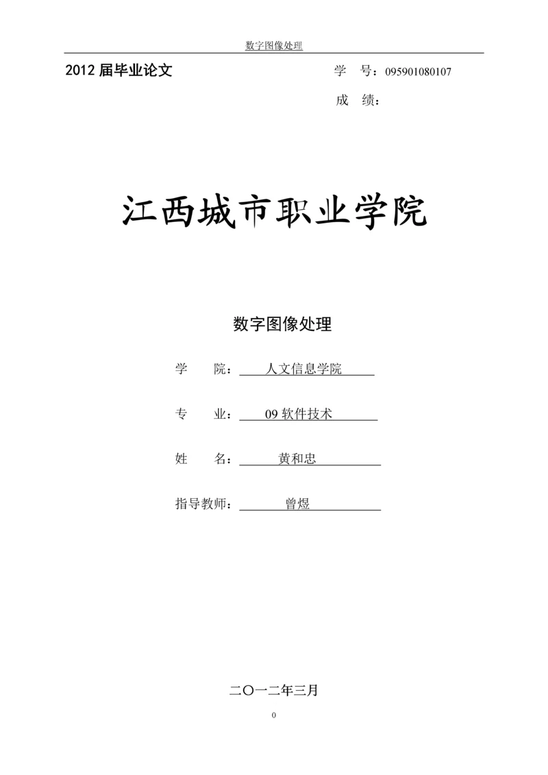 图像处理毕业论文.docx