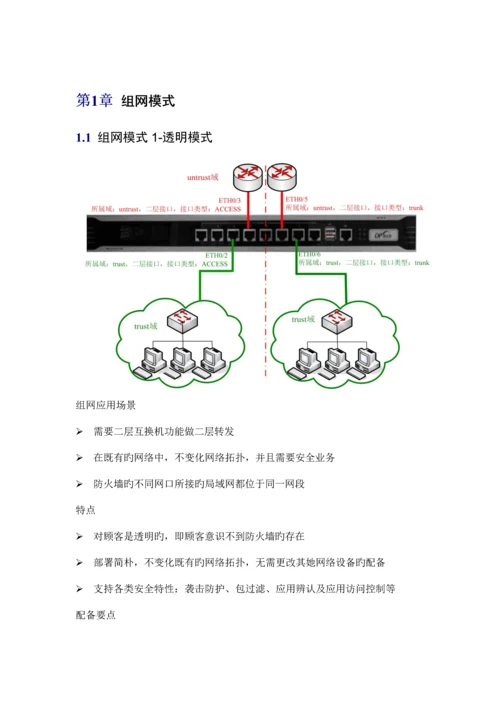 DPtechFW系列防火墙系统操作标准手册.docx