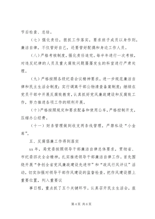 反腐倡廉工作自查报告 (2).docx