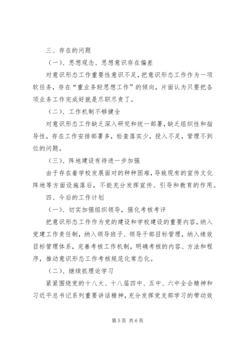 学校意识形态工作汇报材料.docx