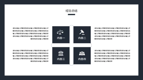 律师事务所工作总结通用PPT模板