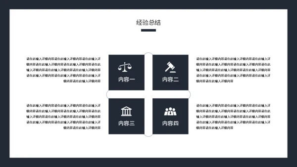 律师事务所工作总结通用PPT模板