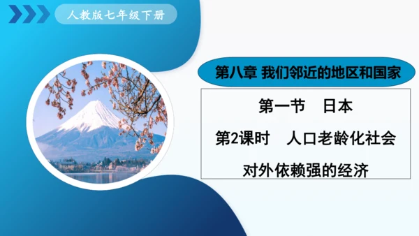 人教版七下 8.1《日本》 第2课时 人口老龄化社会 对外依赖强的经济 课件