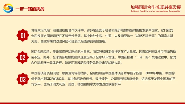 一带一路高峰论坛一带一路介绍PPT模板