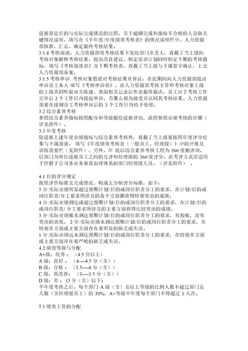 2022公司员工绩效考核管理办法.docx