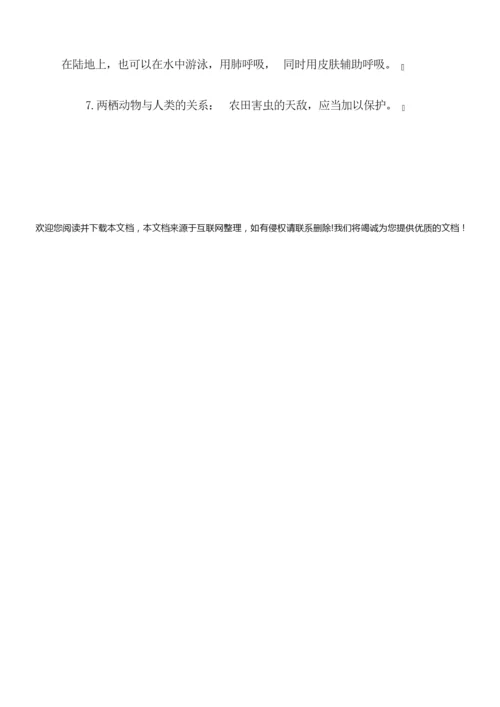 2022人教版八年级上册生物复习提纲071055.docx