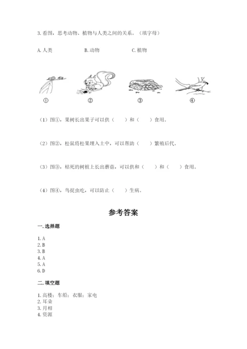 教科版小学二年级上册科学期末测试卷附参考答案【研优卷】.docx