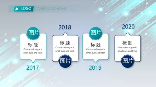蓝色科技感年终工作总结汇报动态PPT