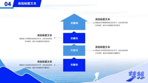 人生为梦想前进大学生职业规划通用PPT模板