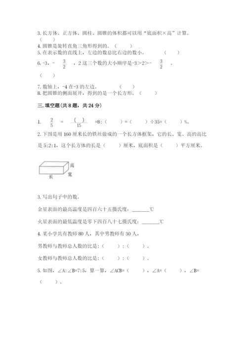 小升初六年级期末试卷含完整答案【典优】.docx