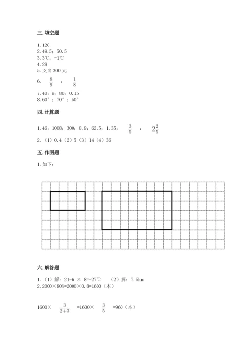 人教版六年级下册数学期末测试卷及完整答案【夺冠】.docx