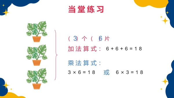 人教版数学二年级上册第四单元表内乘法一PPT模板