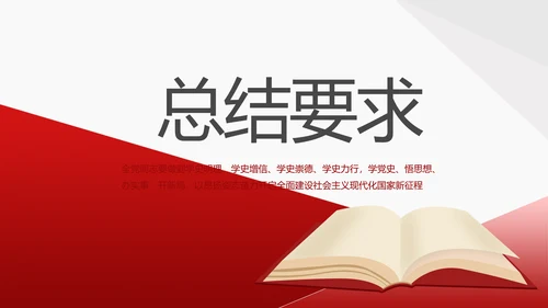 党支部党史学习教育工作总结动态PPT