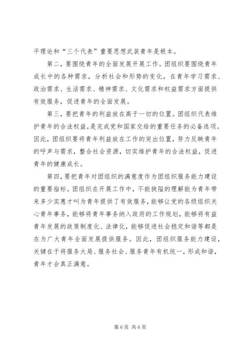 共青团服务建设工作调研.docx