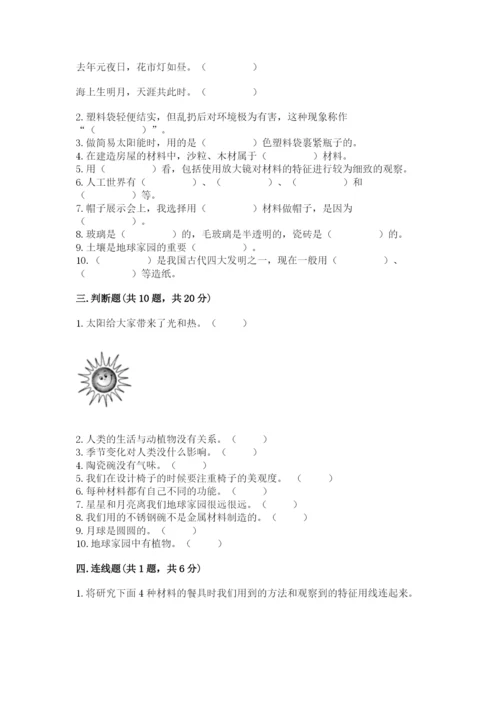 教科版科学二年级上册期末测试卷附参考答案ab卷.docx