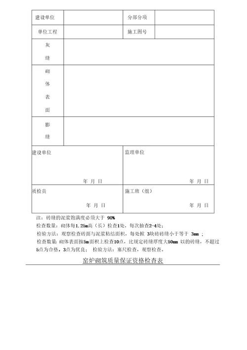 设备安装检测记录