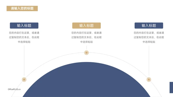 蓝金大气商务简洁工作总结汇报PPT模板