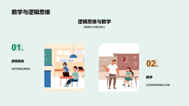 生活中的数学PPT模板