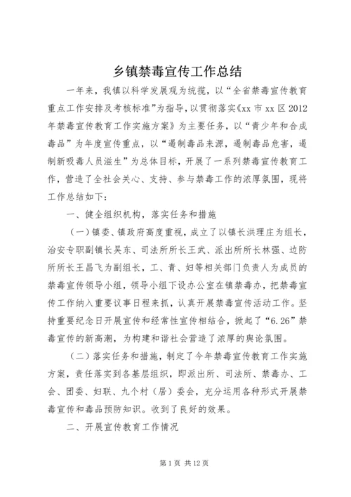 乡镇禁毒宣传工作总结.docx