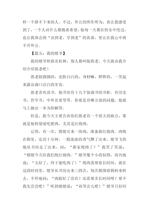 姥爷作文450字0.docx