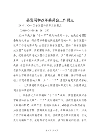 县发展和改革委员会工作要点 (5).docx