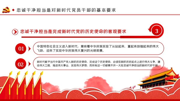 加强干部队伍建设做忠诚干净担当的干部队伍ppt党课
