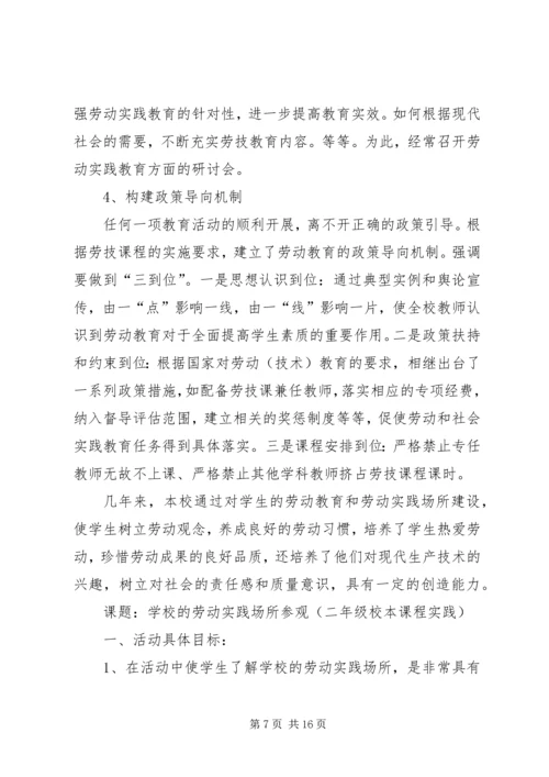 小学劳动实践场所建设工作汇报材料.docx
