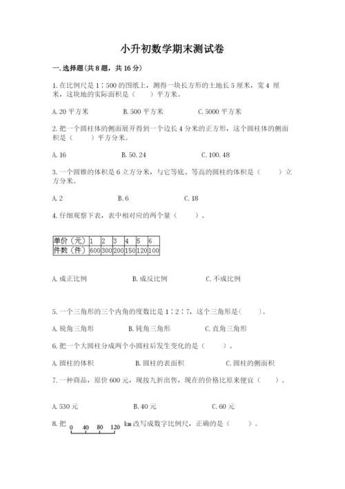 小升初数学期末测试卷【考点梳理】.docx