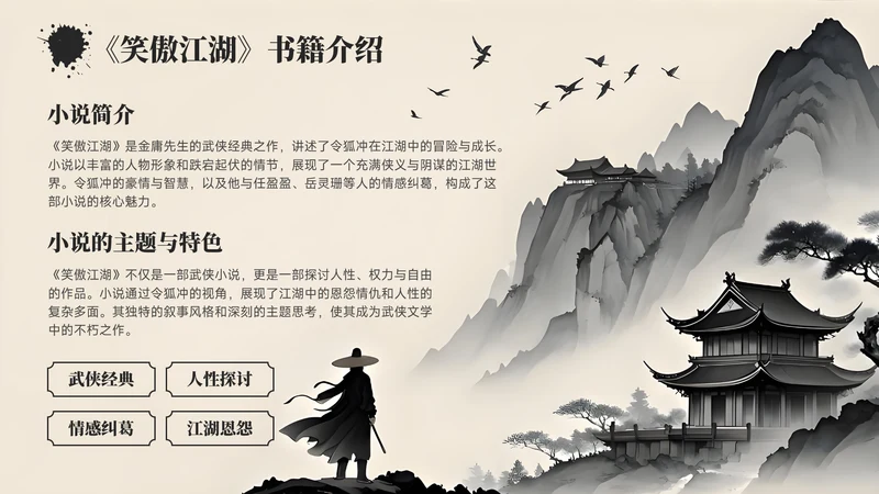 黄色中国风书籍介绍