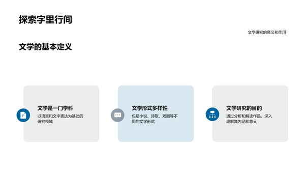 文学研究答辩报告PPT模板