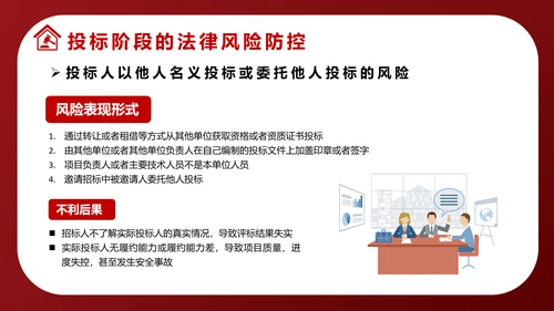 违反招标投标法规法律责任知识科普PPT模版