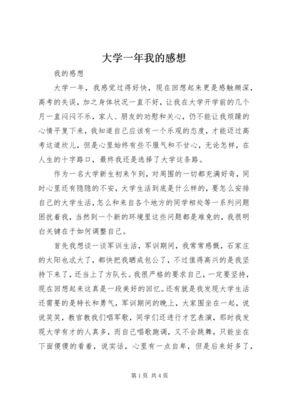 大学一年我的感想.docx