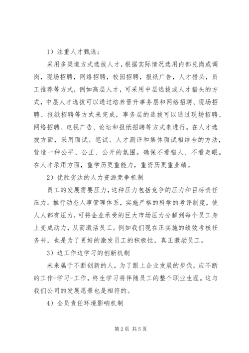 精选人力资源部工作计划范文.docx