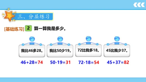 【新教材】人教版数学二年级上册第2单元100以内的加法和减法(二) 第5课时 解决问题（例4）课件（