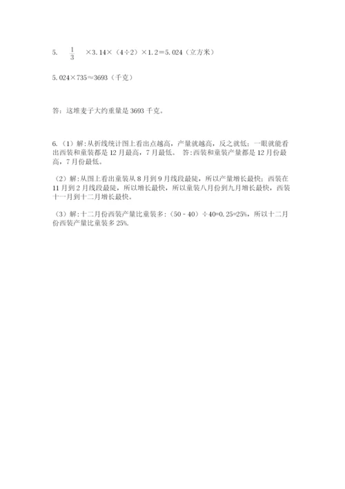 山东省济南市外国语学校小升初数学试卷附参考答案（培优b卷）.docx